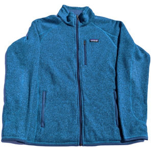 Patagonia Men's Large Better Sweater Full Zip Fleece Jacket 25527 Blue/Green L